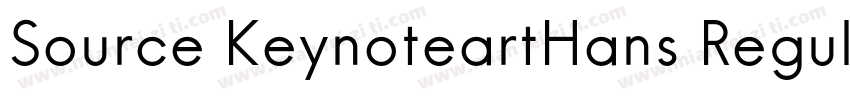 Source KeynoteartHans Regular GBpc 字体转换